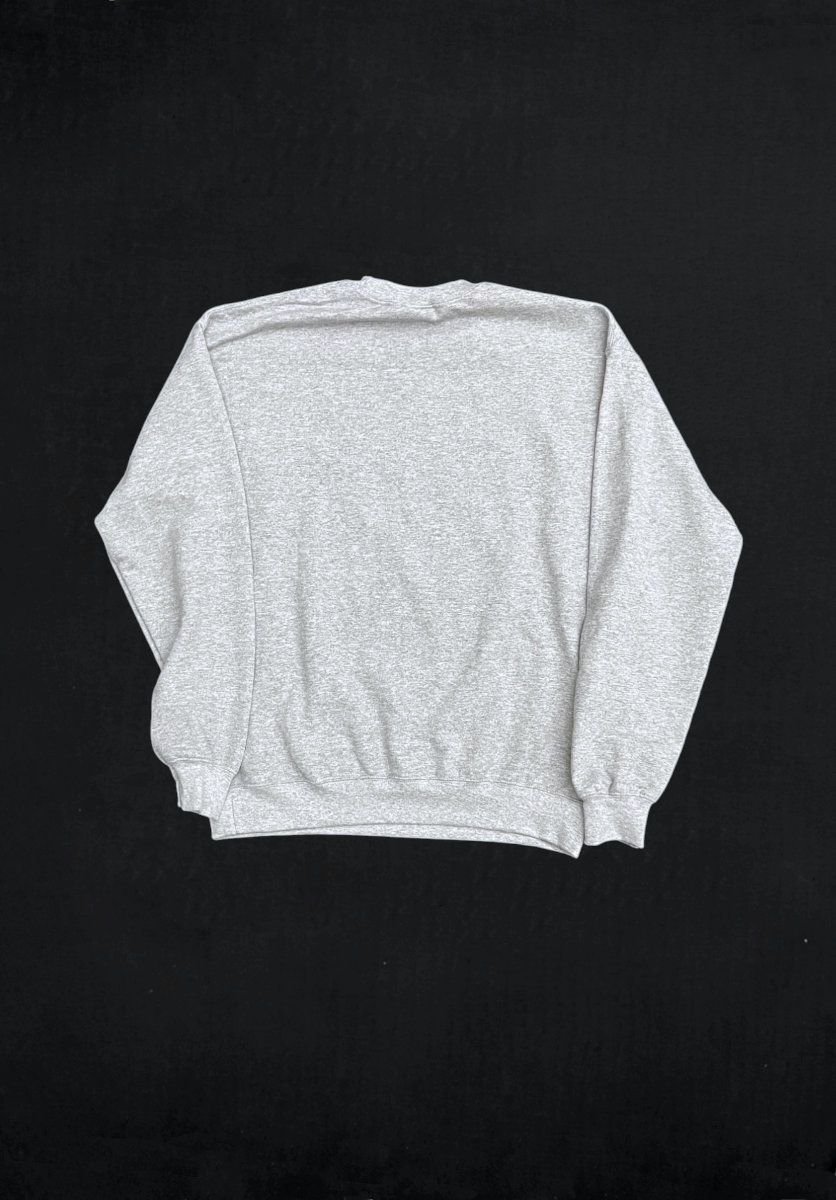 SUDADERA GRIS EN AZUL CLARO SIMBOLO GRIEGO